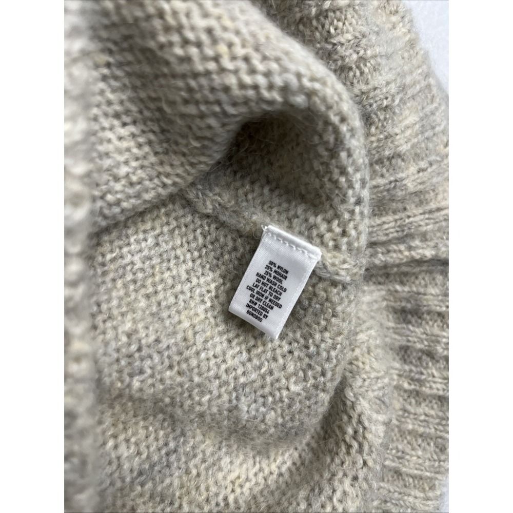 Bonobos Men's Mohair Wool Crewneck Sweater Beige Tan Size M Lightweight - Picture 6 of 6